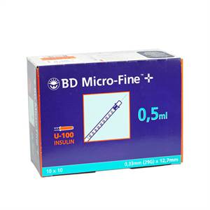 BD Micro-Fine+ Penkanyle 0,5ml 29G